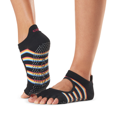Half Toe Bellarina in Mystique Grip Socks - ToeSox - Mad-HQ