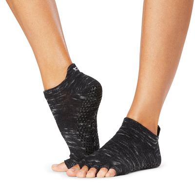  Toesox Womens Low Rise Half Toe Grip Socks Non-Slip Pilates Grip  Socks, Barre & Yoga Socks