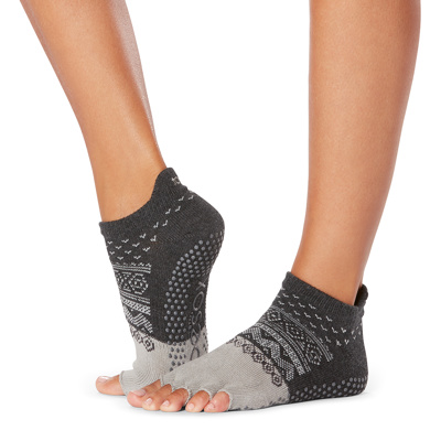 Half Toe Low Rise in Winter Tide Grip Socks - ToeSox - Mad-HQ
