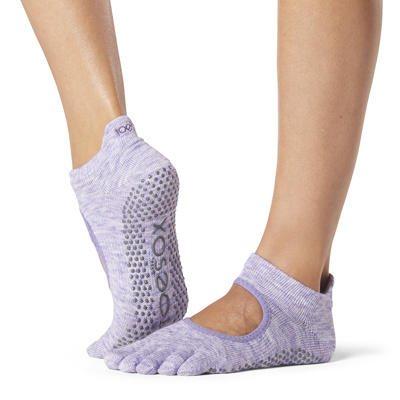 Womens/Ladies Elle Gypsy Half Toe Socks (Blue/Pink) FITNESS-MAD