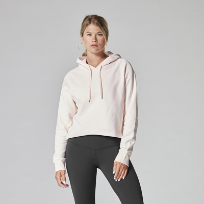 Cropped Hoodie In Blush - Tavi - Mad-HQ